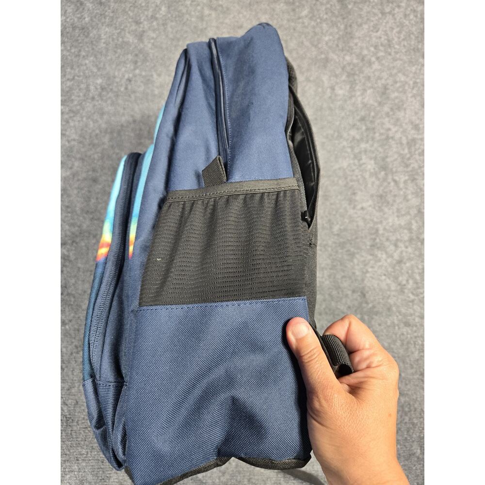 Billabong Backpack Blue Tie Dye School Laptop Bag Water Bottle Pockets Large - Picture 13 of 16